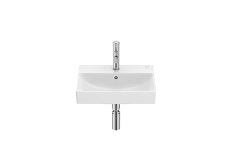 Roca Ona 450 x 360mm Compact Basin 1 Tap Hole - White