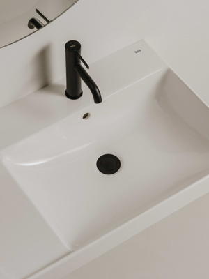 Roca Ona 800 x 460mm 1 Tap Hole Right Hand Basin - White