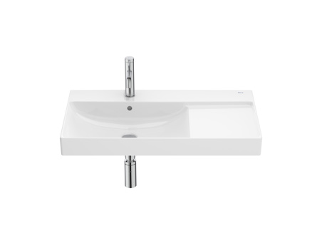 Roca Ona 800 x 460mm 1 Tap Hole Left Hand Basin - White