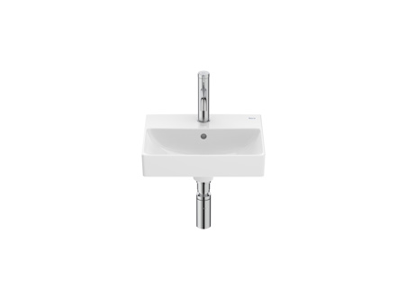 Roca Ona 400 x 320mm Compact Basin 1 Tap Hole - White