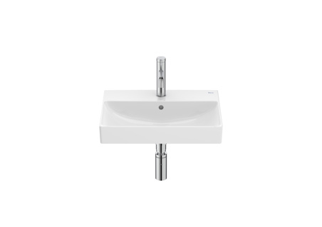 Roca Ona 500 x 360mm Compact Basin 1 Tap Hole - White