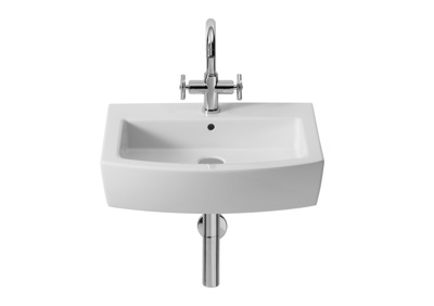 Roca Hall Basin 550mm 1 Tap Hole Basin - White