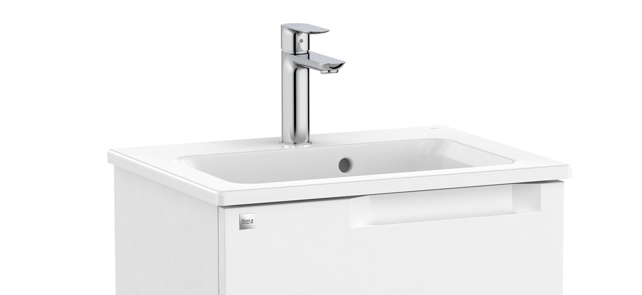 Roca Gap 600 x 380mm Compact Basin 1 Tap Hole For Aleyda Furniture - White