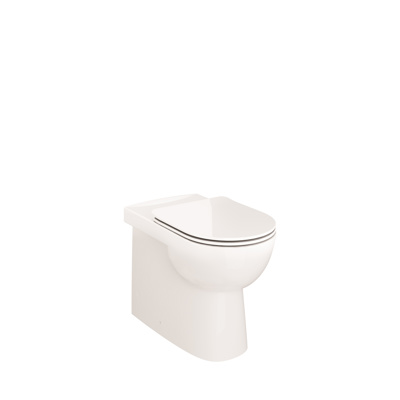 Roca Debba Round Comfort Height Rimless Back To Wall Pan Excl Concealed Cistern - White