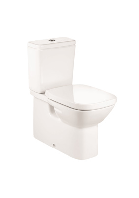 Roca Debba Round Comfort Height Close Coupled Fully Back To Wall Pan - White