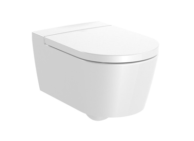 Roca Inspira Round Rimless Wall Hung Pan Excl Frame & Cistern - White