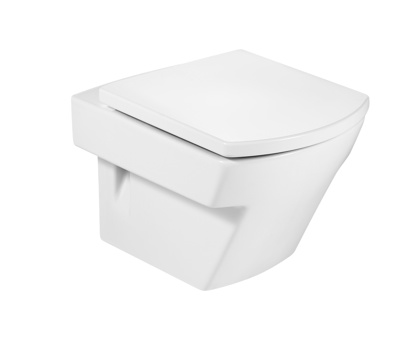 Roca Hall Wall Hung Pan Compact - White