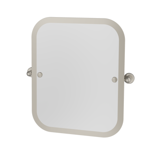 Burlington Rectangular Swivel Mirror - Brushed Nickel