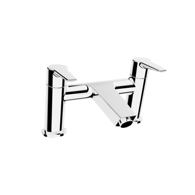 VitrA Solid S Deck-Mounted Bath Mixer - Chrome