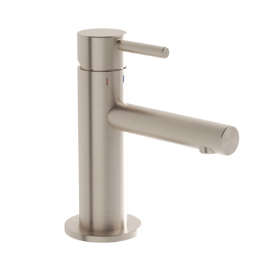 VitrA Origin Compact Basin Mixer - Brushed Nickel