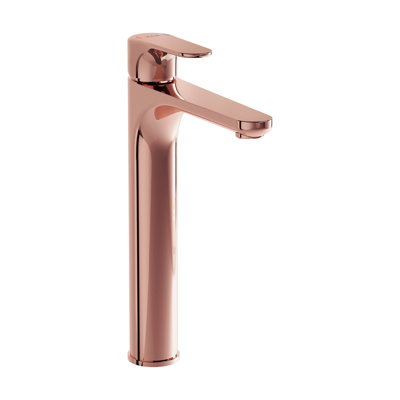 VitrA Root Round Tall Basin Mixer - Copper