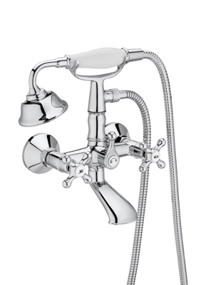 Roca Carmen Wall Mounted Bath Shower Mixer - Chrome