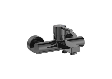 Naia Wall mounted bath-shower mixer (no kit) - Titanium Black