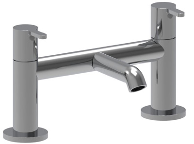 Roca Carelia Deck Mounted Bath Filler - Chrome