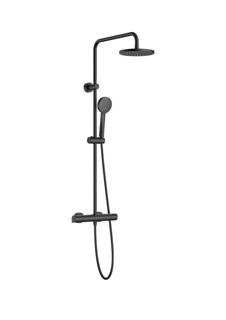 Victoria-T shower column - Matt Black