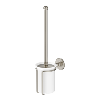 Burlington Toilet Brush Holder - Brushed Nickel