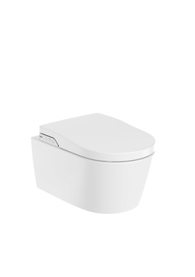 Roca Inspira In-Wash Wall Hung Pan & Soft Close Seat - White