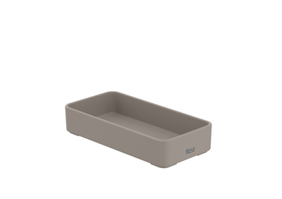 Roca Ona Container 75 x 151 x 30mm - Matt Sand Grey