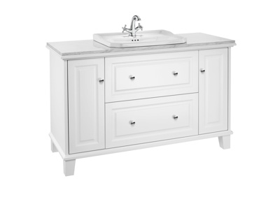 Roca Carmen Vanity Unit 1300mm Excl Basin & Worktop - Matt White