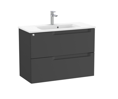 Roca Aleyda 800 x 460mm Standard 2 Drawer Unit Only - Matt Black