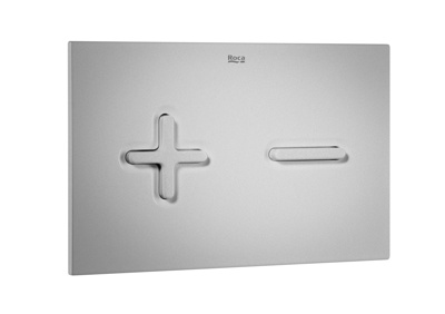 Roca Pl6 Dual Flush Plate - Grey Lacquer