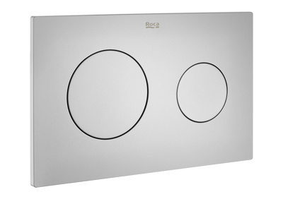 Roca In-Wall Pl10 Dual Flush Operating Plate - Grey Lacquered