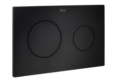 Roca In-Wall Pl10 Dual Flush Operating Plate - Matt Black