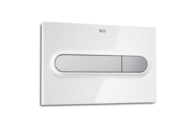 Roca Pl1 Dual Flush Plate - Combi White/Grey