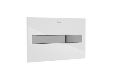 Roca Pl2 Dual Flush Plate Combi - White