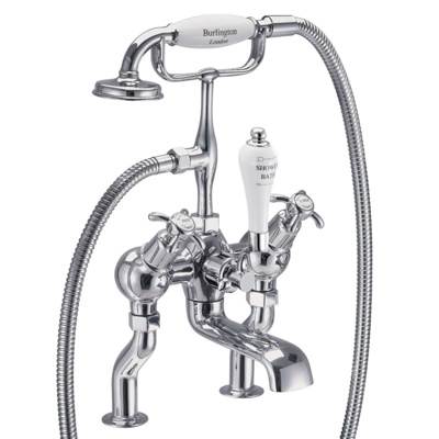 Burlington Anglesey Angled Quarter Turn Bath Shower Mixer