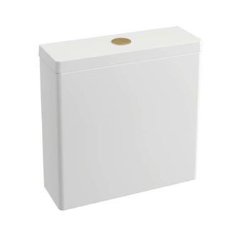 Britton Button Cistern Flush Button - Brushed Brass