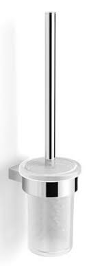 Bayou Essential Toilet Brush & Holder With Glass & Brush - Chrome