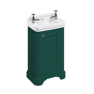 Burlington Cloakroom Vanity Unit 513 x 311 x 757mm Excl Basin - Matt Green