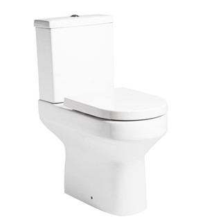 Bayou Vital Comfort Height Close Coupled Pan (Open Back) - White