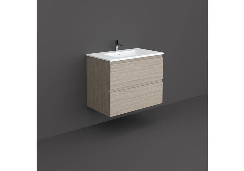 RAK Joy Wall Hung Vanity 80cm - Grey Elm