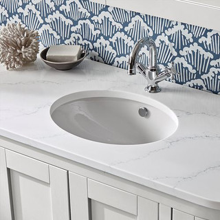 Tavistock Lansdown Underslung Oval Basin - White