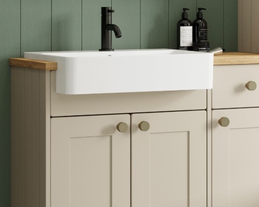 Zaneti Basin Unit Fascia Shaker - Natural Beige 2
