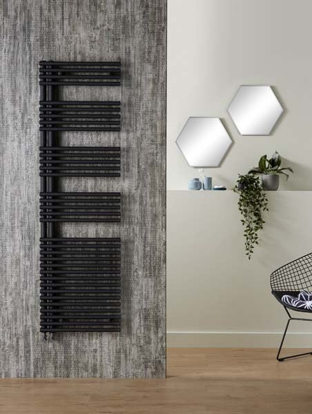 Bayou Omnia Height 1161mm Width 496mm 547 Watts / 1867 Btu (DEPACK 400) - Matt Black