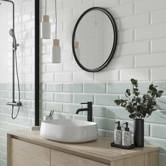 Metro Ceramic Wall Tile 100 x 300mm - White