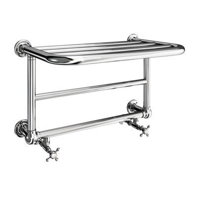 Burlington Strand Heated Towel Rail - Chrome