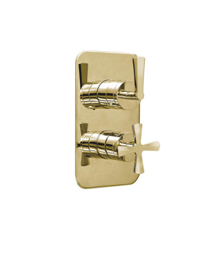 Burlington Riviera Single Outlet Concealed Valve - Gold 6