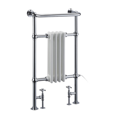 Burlington Bloomsbury Radiator - Chrome / White