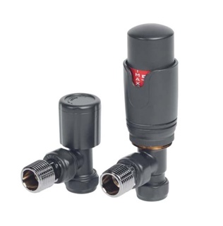 Bayou Angled Thermostatic Valve Pack - Volcanic