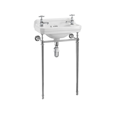 Burlington Cloakroom Basin Washstand 510mm - Chrome