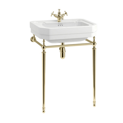 Burlington Edwardian 610mm Basin Washstand - Gold