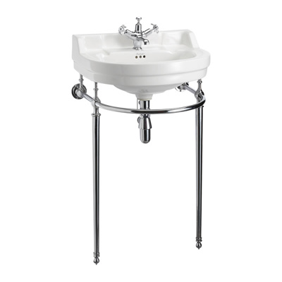 Burlington Medium Round Washstand - Chrome