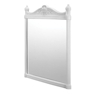 Burlington Framed Mirror - White Aluminium