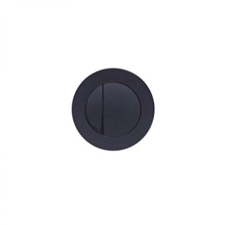 Bayou Round Flush Button - Matt Black