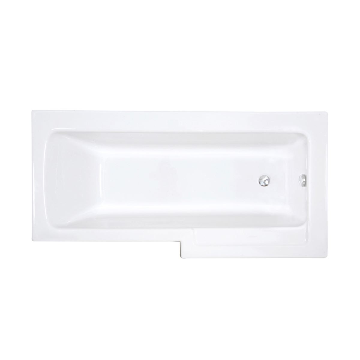 VitrA Neon S/Bath 170cm Left Hand - White