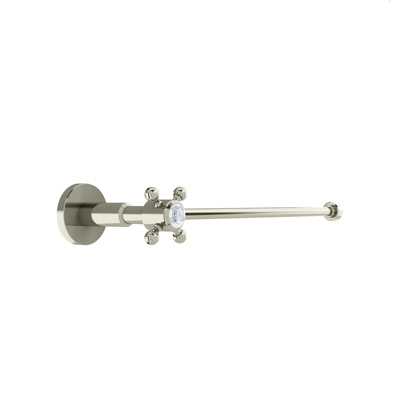 Burlington Cistern On/Off Valve - Nickel / White